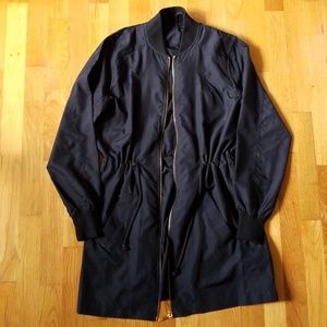 longline bomber jacket